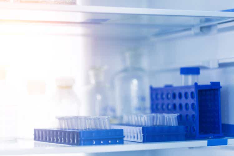 bio samples in freezer