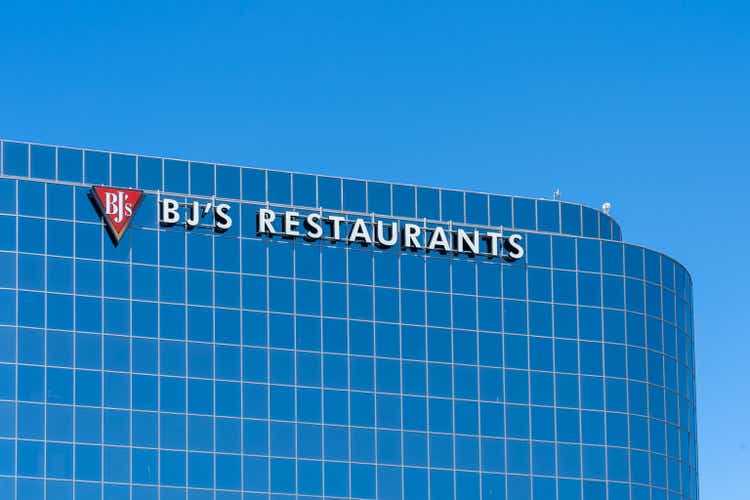 BJs Restaurants Corporate headquarters in Huntington Beach, California, USA.