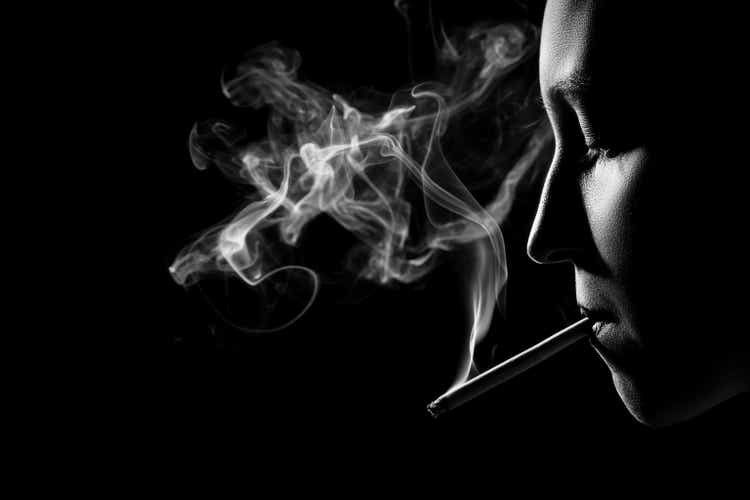 smoking female profile