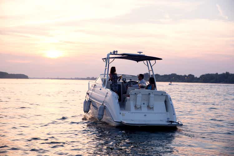 Yacht from behind.