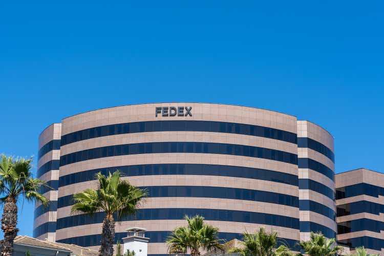 FedEx office building in Irvine, California, CA, USA.