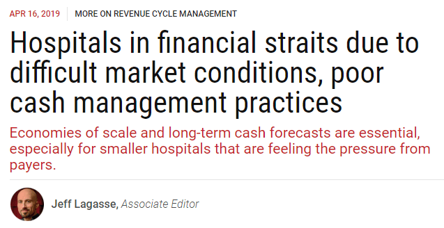 hospital industry financial difficulties