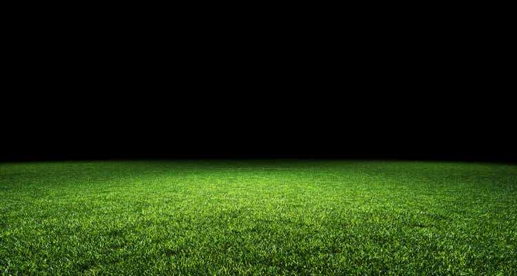 Abstract green sports pitch background