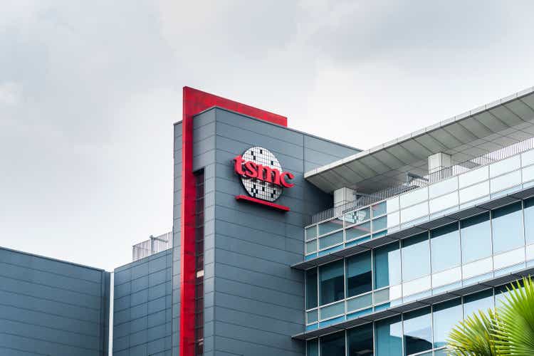 Close-up of TSMC