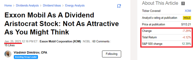 Exxon Mobil (<a href='https://seekingalpha.com/symbol/XOM' _fcksaveurl='https://seekingalpha.com/symbol/XOM' title='Exxon Mobil Corporation'>XOM</a>) Непривлекательны в качестве дивидендных акций