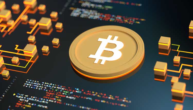 Концепция криптовалюты биткойн