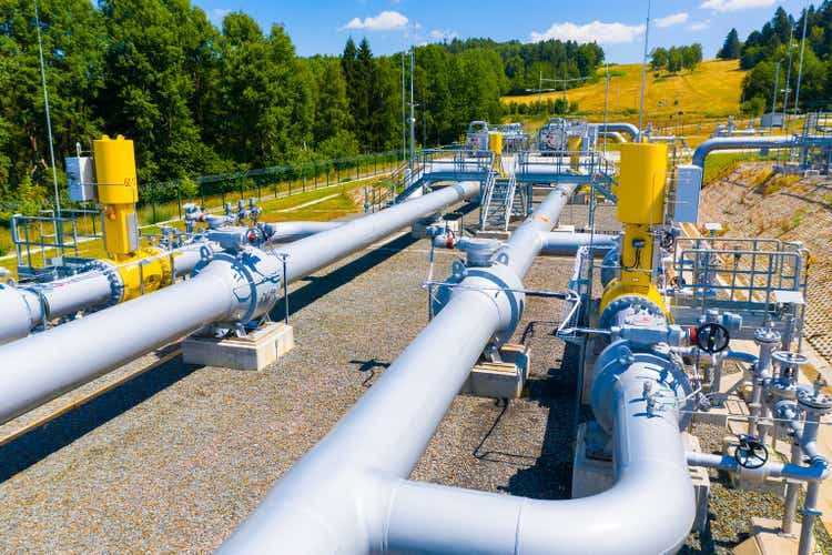 Трубопровод природного газа.
