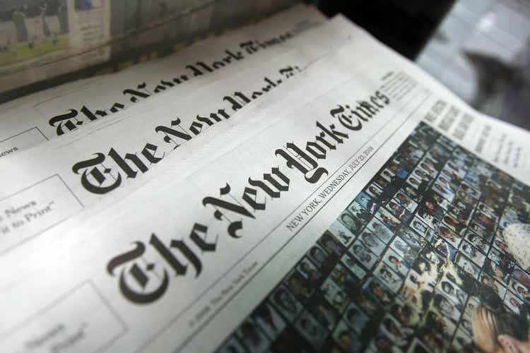 The New York Times Co. сообщила о 82-процентном падении прибыли во 2-м квартале