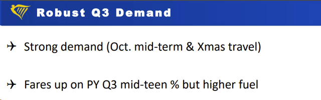 Q3 forecast