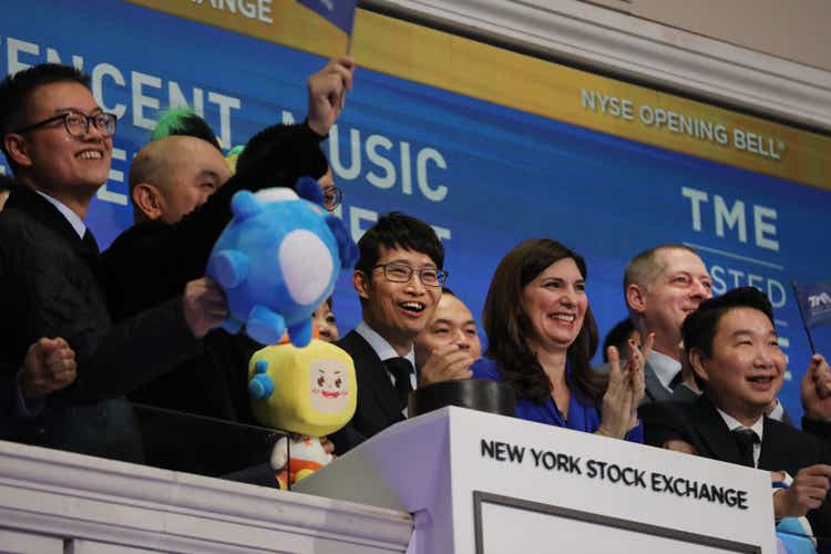 Китайская музыкальная развлекательная компания Tencent Music Entertainment Group дебютирует на Нью-Йоркской фондовой бирже