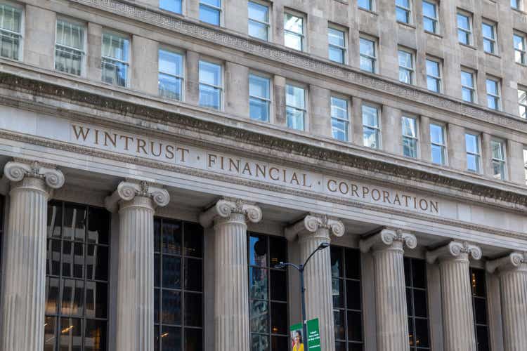 Зал Wintrust Grand Banking в Чикаго, Иллинойс, США.