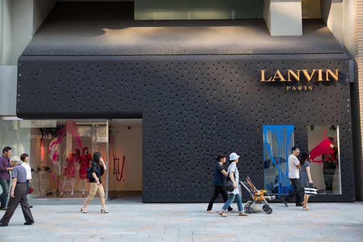 Бутик Lanvin в Токио, Япония.