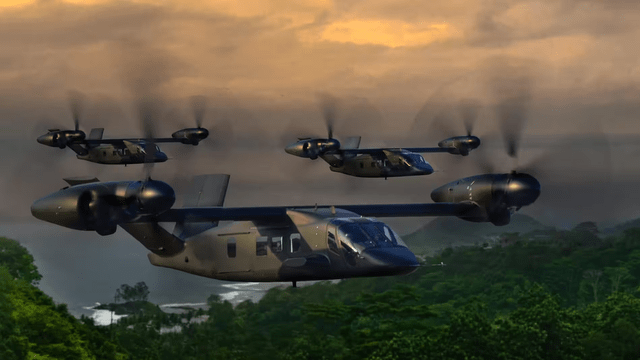 На этом изображении показан конвертоплан Bell V-280 Valor.