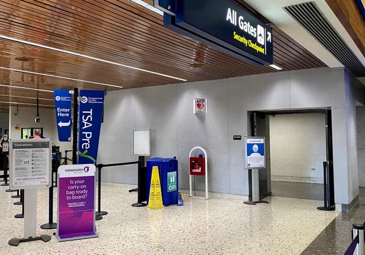 Предварительный досмотр TSA в аэропорту HNL