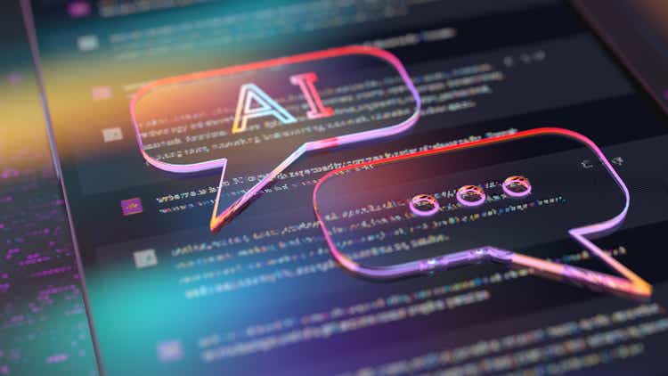 Чат-бот AI - цифровая концепция искусственного интеллекта